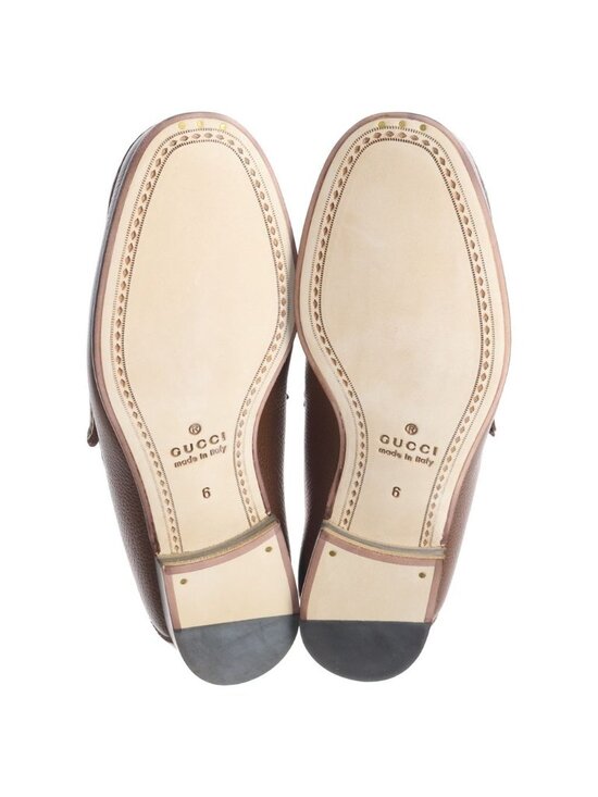 Gucci Horsebit Leather Low Cut Shoes Loafers Brown main image 6